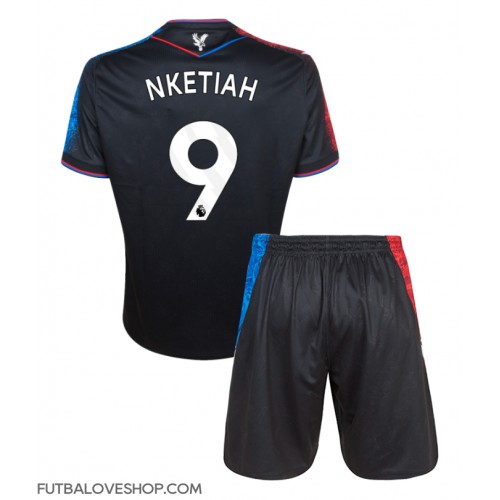 Dres Crystal Palace Eddie Nketiah #9 Tretina pre deti 2024-25 Krátky Rukáv (+ trenírky)